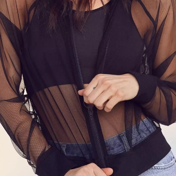 Sheer Mesh Jacket - Picture 3 of 6